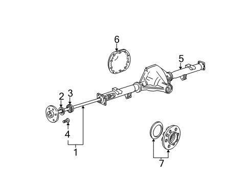 2008 Ford F-150 Axle Housing - Rear Diagram