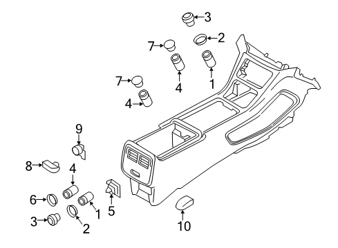 2018 Lincoln Continental Center Console Diagram