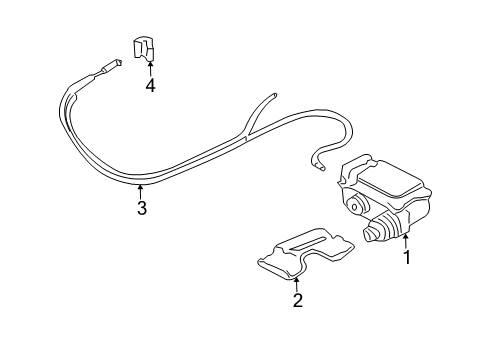 2004 Mercury Grand Marquis Switch Assembly Diagram for 3W1Z-14K147-AA