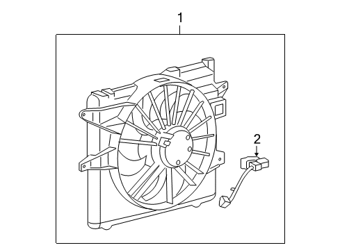 2008 Ford Mustang Cooling System, Radiator, Water Pump, Cooling Fan Diagram