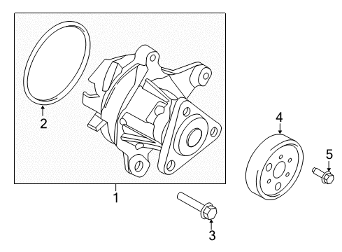 2017 Ford Escape Water Pump Diagram