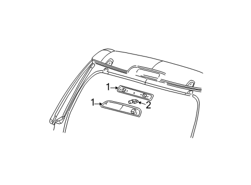 2002 Ford Explorer High Mount Lamps Diagram