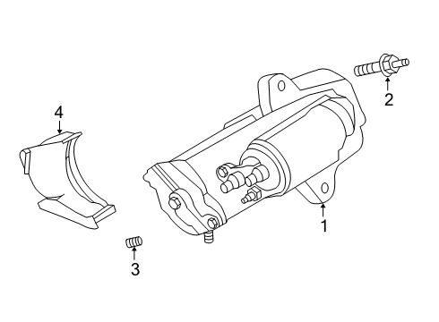 2022 Ford Escape STARTER MOTOR ASY Diagram for JX6Z-11002-F