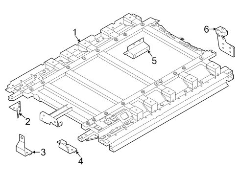 2023 Ford E-Transit BRACKET Diagram for NK4Z-14B303-C