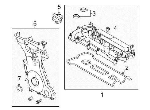 2013 Lincoln MKZ Valve & Timing Covers Diagram 2 - Thumbnail