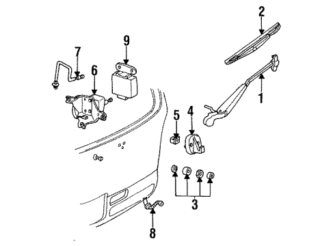 1993 Mercury Villager Kit Diagram for F3XY17508B