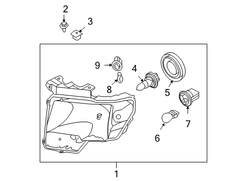 2011 Ford F-150 Bulbs Diagram 7 - Thumbnail