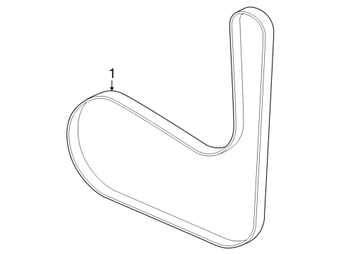 2023 Ford Escape Belts & Pulleys Diagram