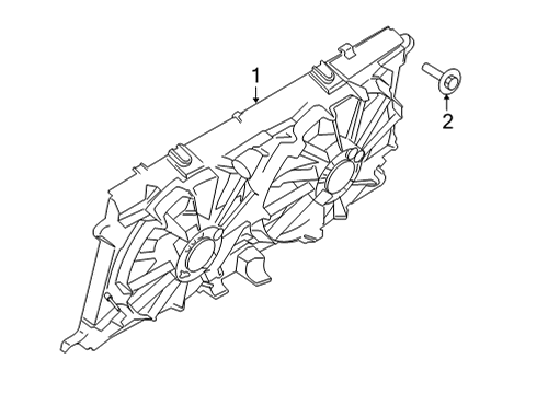 2021 Ford F-150 Cooling System, Radiator, Water Pump, Cooling Fan Diagram 7 - Thumbnail