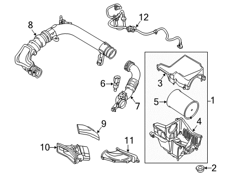 2017 Ford Focus Filters Diagram 1 - Thumbnail