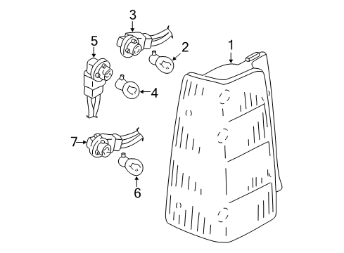 2005 Ford Escape Tail Lamps Diagram 2 - Thumbnail