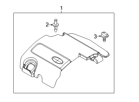 2019 Ford Explorer Engine Appearance Cover Diagram