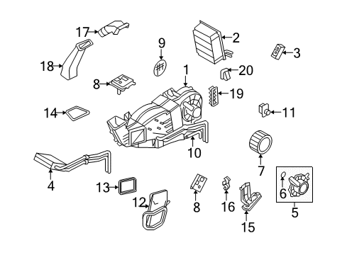 2011 Ford Expedition Auxiliary Heater & A/C Diagram 1 - Thumbnail