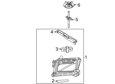 2021 Ford Escape Jack & Components Diagram