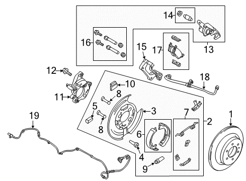 2012 Ford F-150 Brake Components Diagram