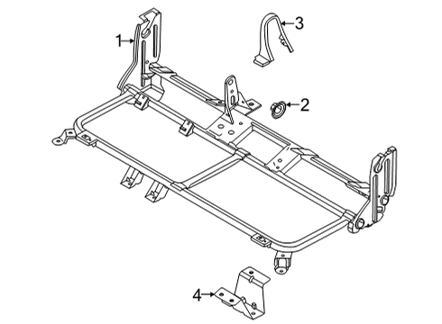 2022 Ford Bronco Sport Rear Seat Components Diagram 5 - Thumbnail