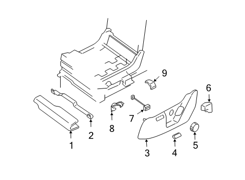 2003 Ford Expedition Tracks & Components Diagram