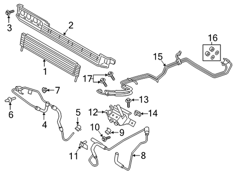 2022 Ford F-150 Oil Cooler Diagram 2 - Thumbnail