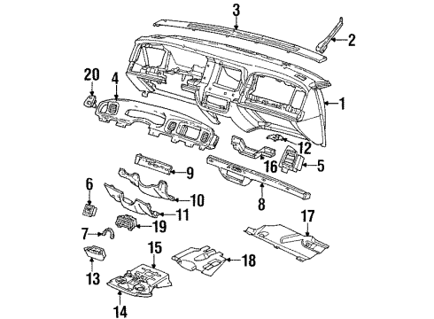 1996 Ford Crown Victoria Switches Diagram