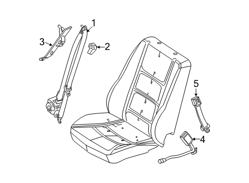 2011 Ford Fusion Seat Belt Diagram 1 - Thumbnail