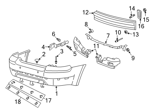 2009 Mercury Sable Rear Bumper Diagram