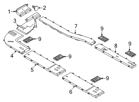 2015 Ford Transit-150 Duct - Heater Outlet Diagram for CK4Z-18491-C