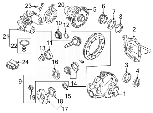 2023 Lincoln Navigator Seal - Dust Diagram for AL3Z-4B416-A