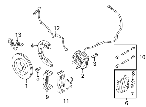 2012 Ford F-150 Front Brakes Diagram