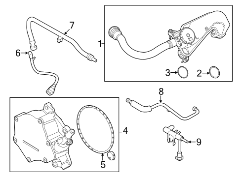 2024 Ford F-250 Super Duty Emission Components Diagram