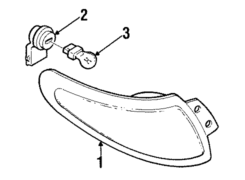 1998 Mercury Tracer Tail Lamps Diagram 1 - Thumbnail