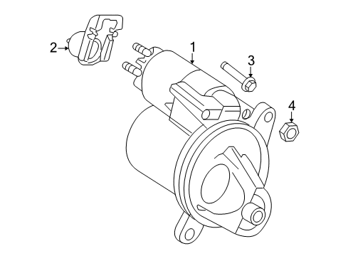 2010 Ford Mustang Starter, Electrical Diagram 1 - Thumbnail