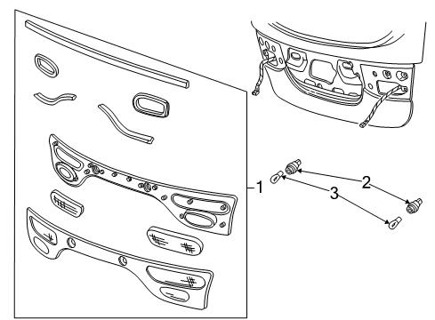 2003 Mercury Sable Bulbs Diagram 9 - Thumbnail