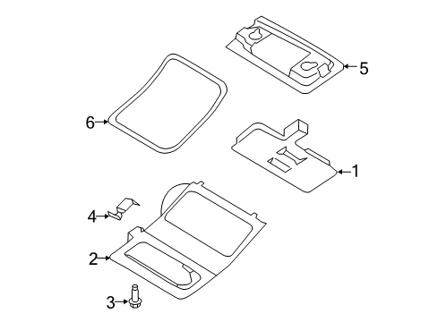 2019 Ford Fiesta Overhead Console Diagram