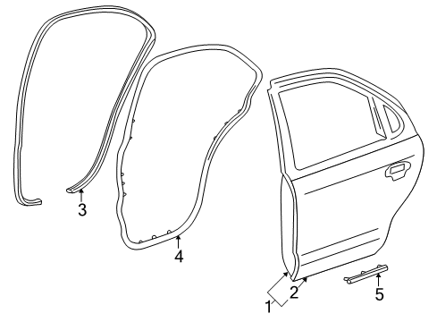 2005 Mercury Montego Rear Door Diagram