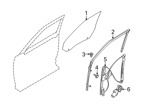 2014 Ford Flex Front Door Diagram 1 - Thumbnail