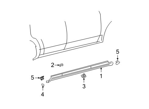 2006 Ford Five Hundred Exterior Trim - Pillars, Rocker & Floor Diagram