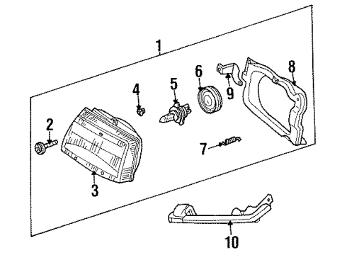 1988 Ford Festiva Headlamps Diagram