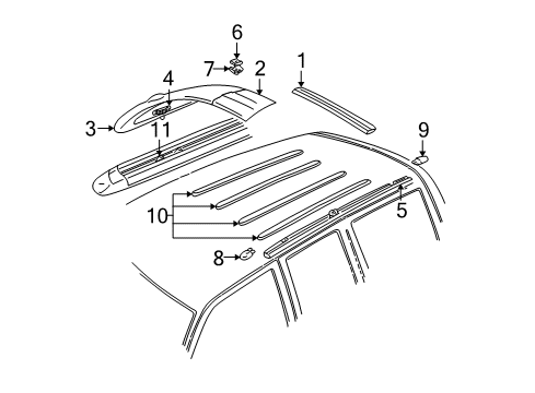 2001 Ford Explorer Luggage Carrier Diagram