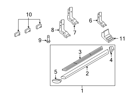 2008 Ford F-250 Super Duty Extension Diagram for 4C3Z-16A454-A