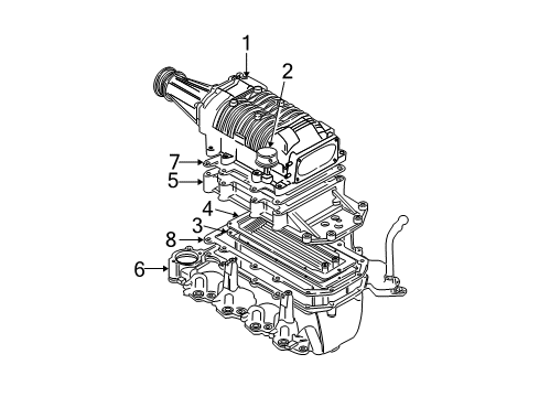 2002 Ford F-150 Supercharger & Components Diagram