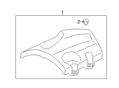 2017 Ford Transit-350 Engine Appearance Cover Diagram 2 - Thumbnail