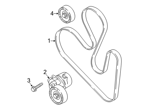 2018 Lincoln Continental Belts & Pulleys Diagram