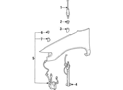 2001 Mercury Villager Antenna & Radio Diagram