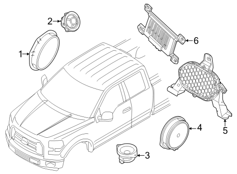 2023 Ford F-350 Super Duty Sound System Diagram