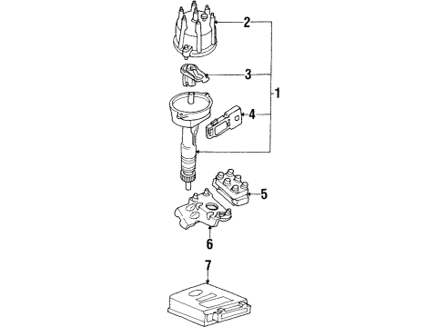 1989 Mercury Cougar Distributor Diagram