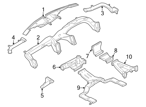 2023 Ford F-150 Lightning Ducts Diagram