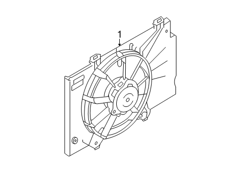 2015 Ford Fiesta Cooling System, Radiator, Water Pump, Cooling Fan Diagram 1 - Thumbnail