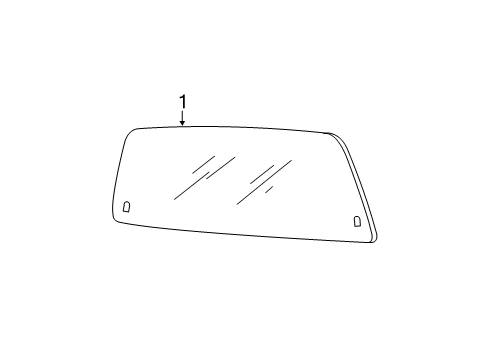 2015 Ford F-350 Super Duty Back Glass Diagram