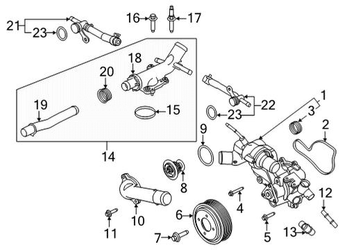 2022 Ford F-150 Water Pump Diagram 2 - Thumbnail