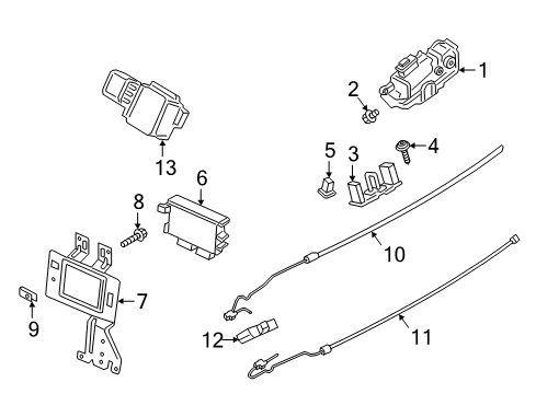 2018 Lincoln Navigator Switch Assembly Diagram for JL7Z-54432A38-AA